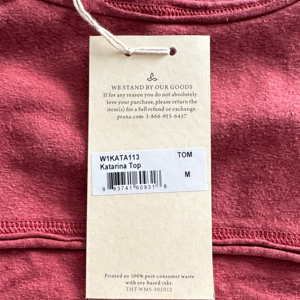 Prana Katarina Top in Deep Red